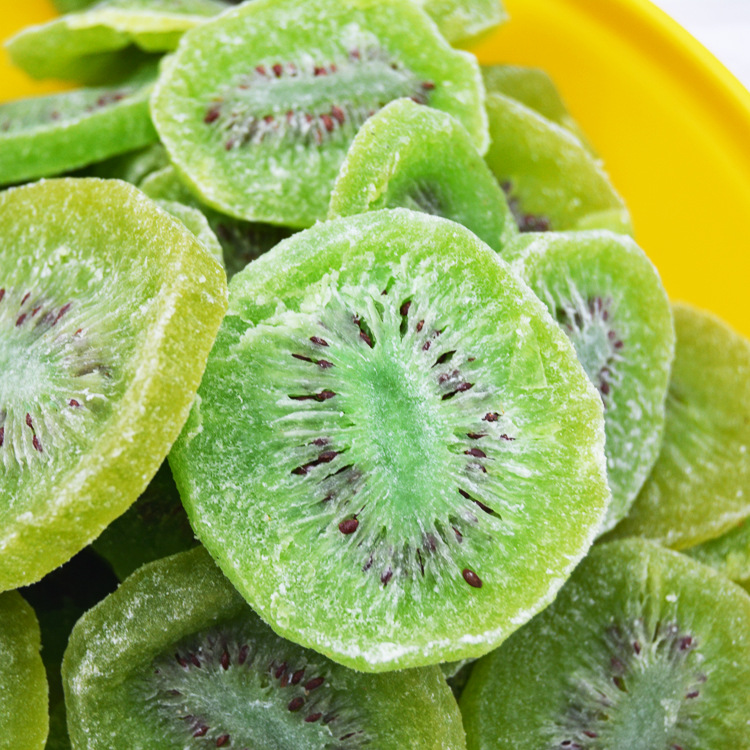 经销批发奇异果干片 休闲零食 果脯维生素 猕猴桃干片