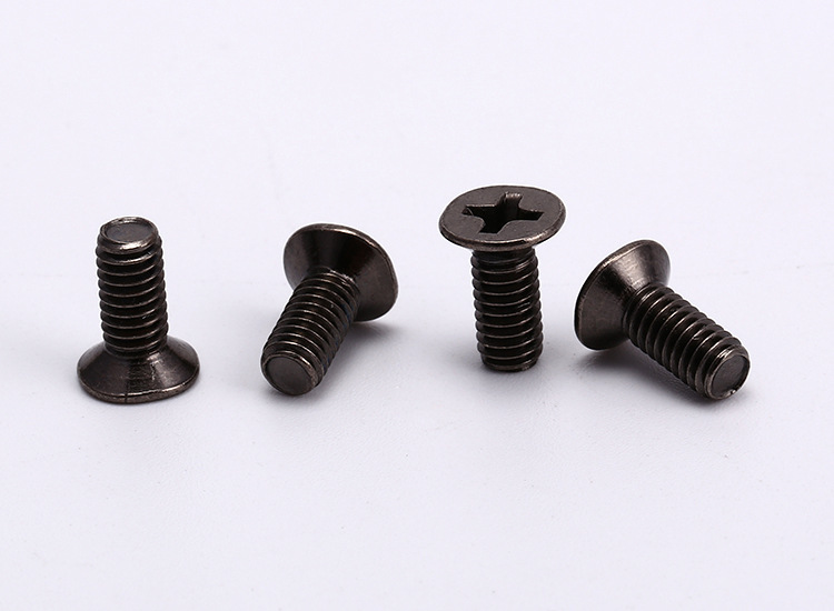 黑镍十字沉头机丝 平头微型电脑机械电子螺丝 皮带螺丝钉批发