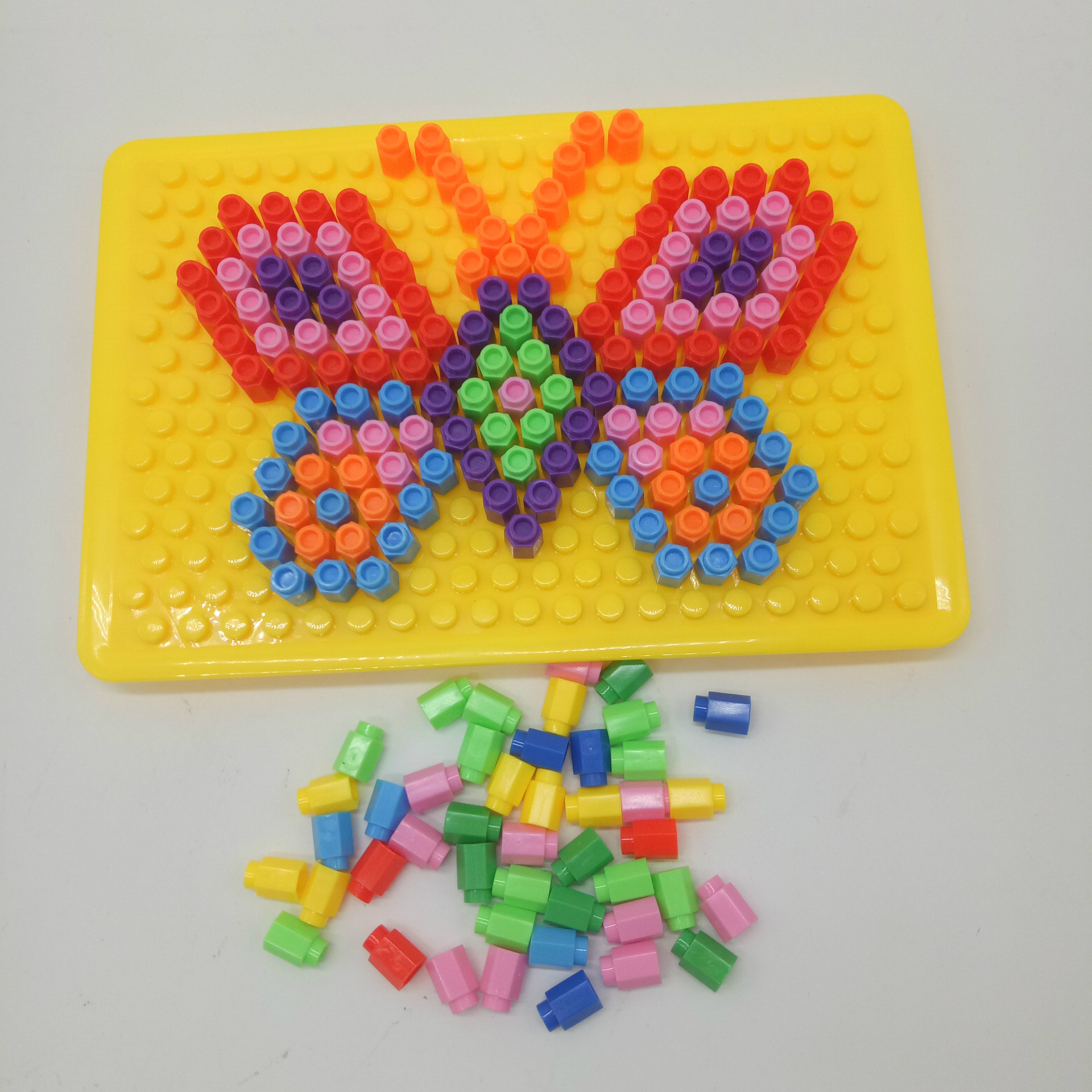 儿童益智百变魔盘玩具拼插 拼图 拼搭 手工科教玩具 地摊热卖赠品