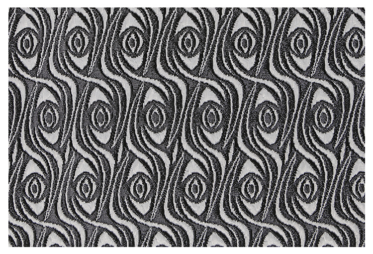 海量花型粗针提花面料 弹力针织面料现货 时装服装布料厂家批发