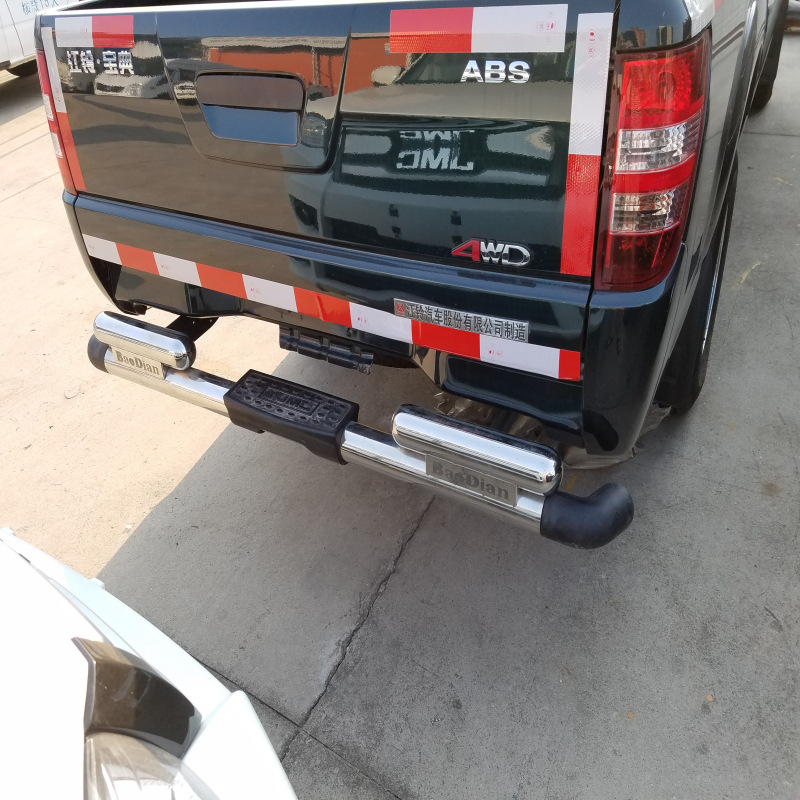 江铃宝典不锈钢后杠 加厚后保险杠 防撞杠