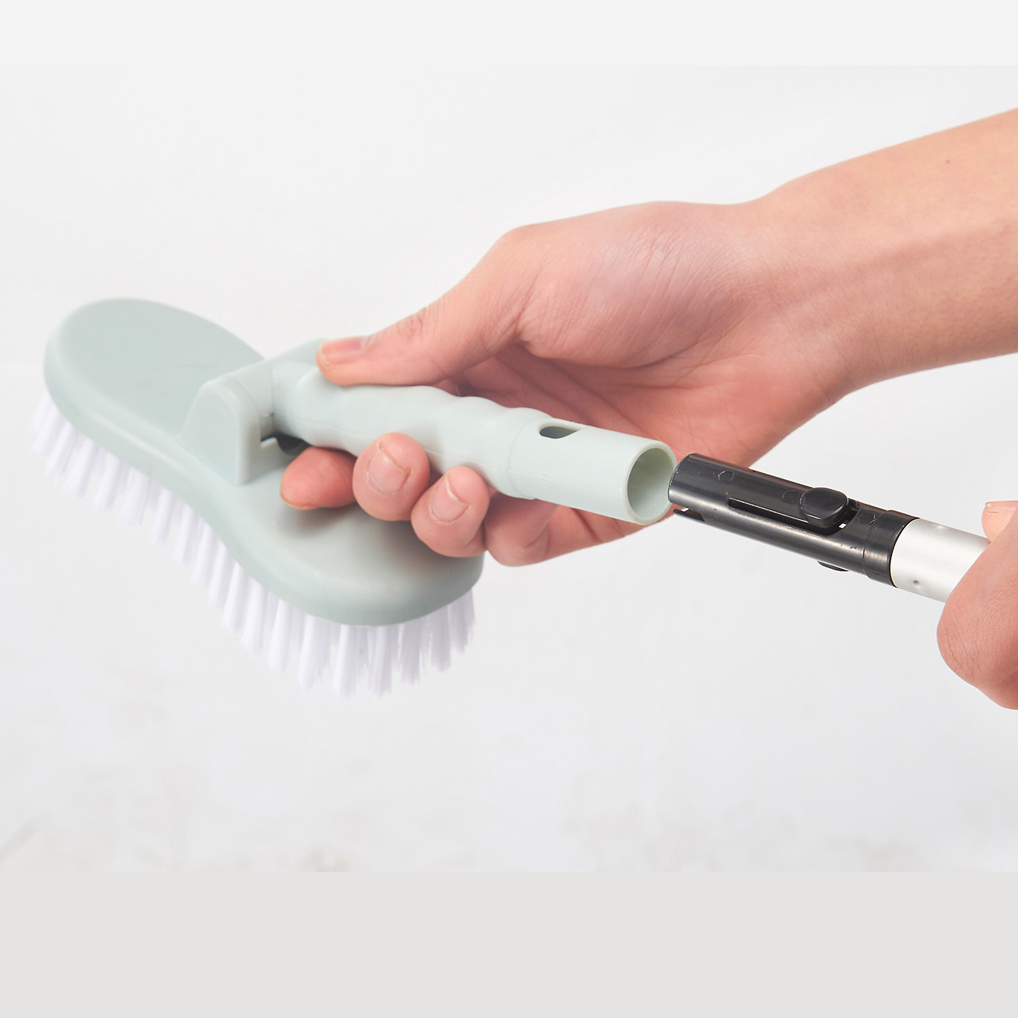 Cleaning Long Handle Brush Bathroom Floor Brush Retractable Aluminum Rod Tile Brush Wall Corner Cleaning Scrubbing Brush