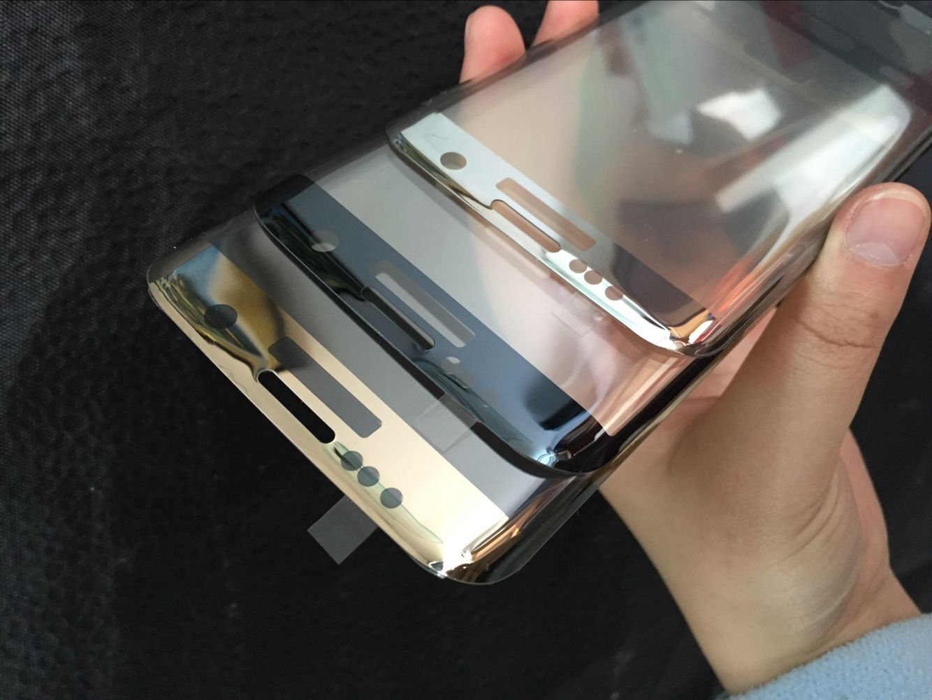 三星s7edge曲面钢化膜 3d全屏丝印保护膜 s7热弯电镀全透明玻璃膜