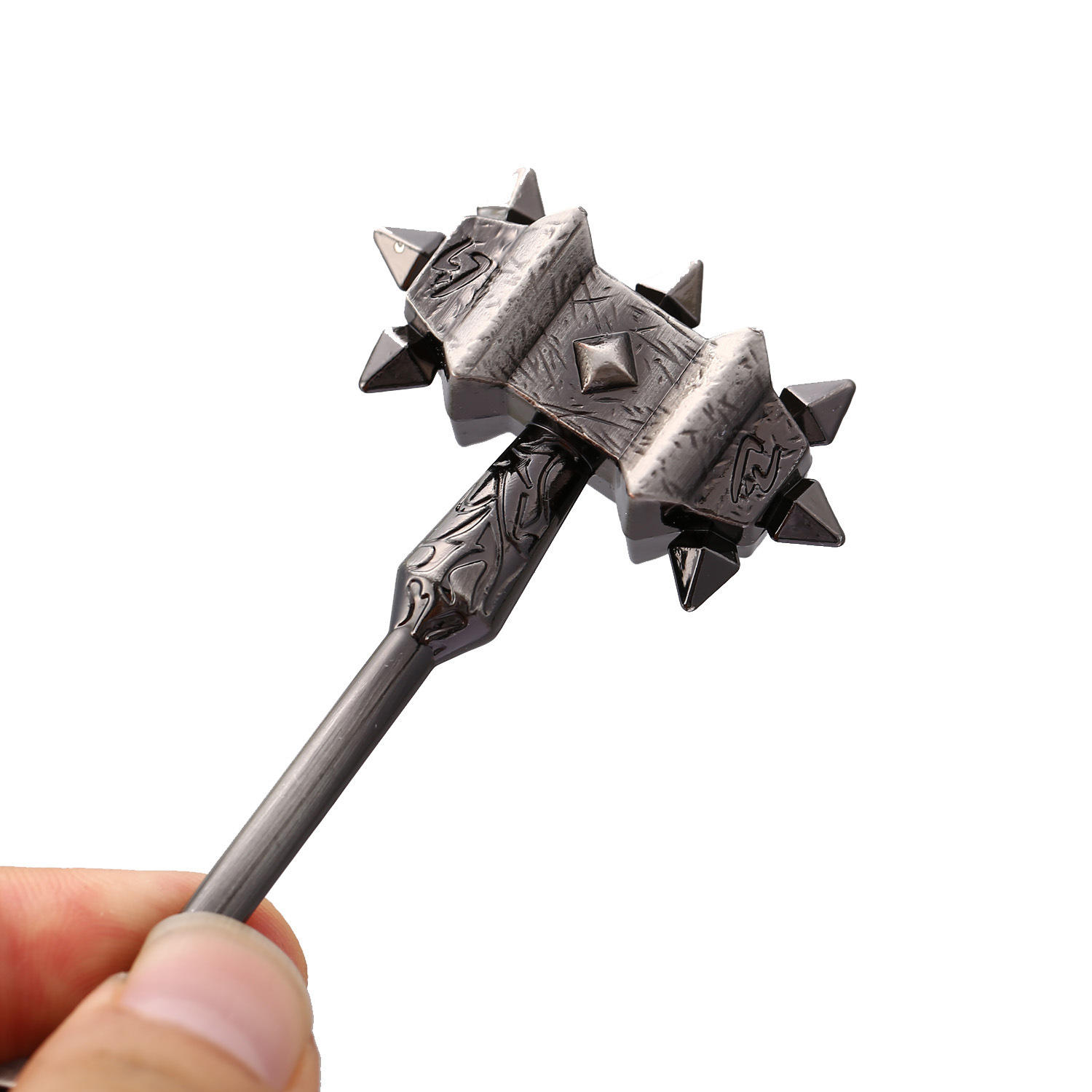 wow魔兽世界周边萨尔橙锤模型毁灭之锤部落联盟武器钥匙扣批发
