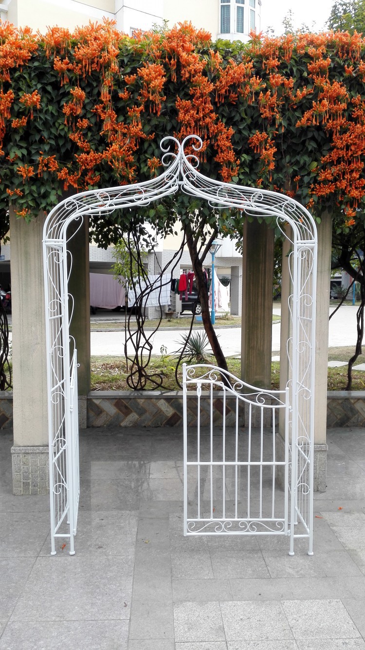 欧式铁艺婚礼拱形门婚庆道具婚礼拱门架子爬藤架摄影花门礼庆拱门