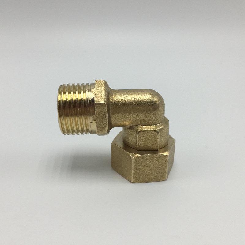 热水器专用活动弯头 铜接头 4分外丝铜活接弯头 热水器太阳能活接