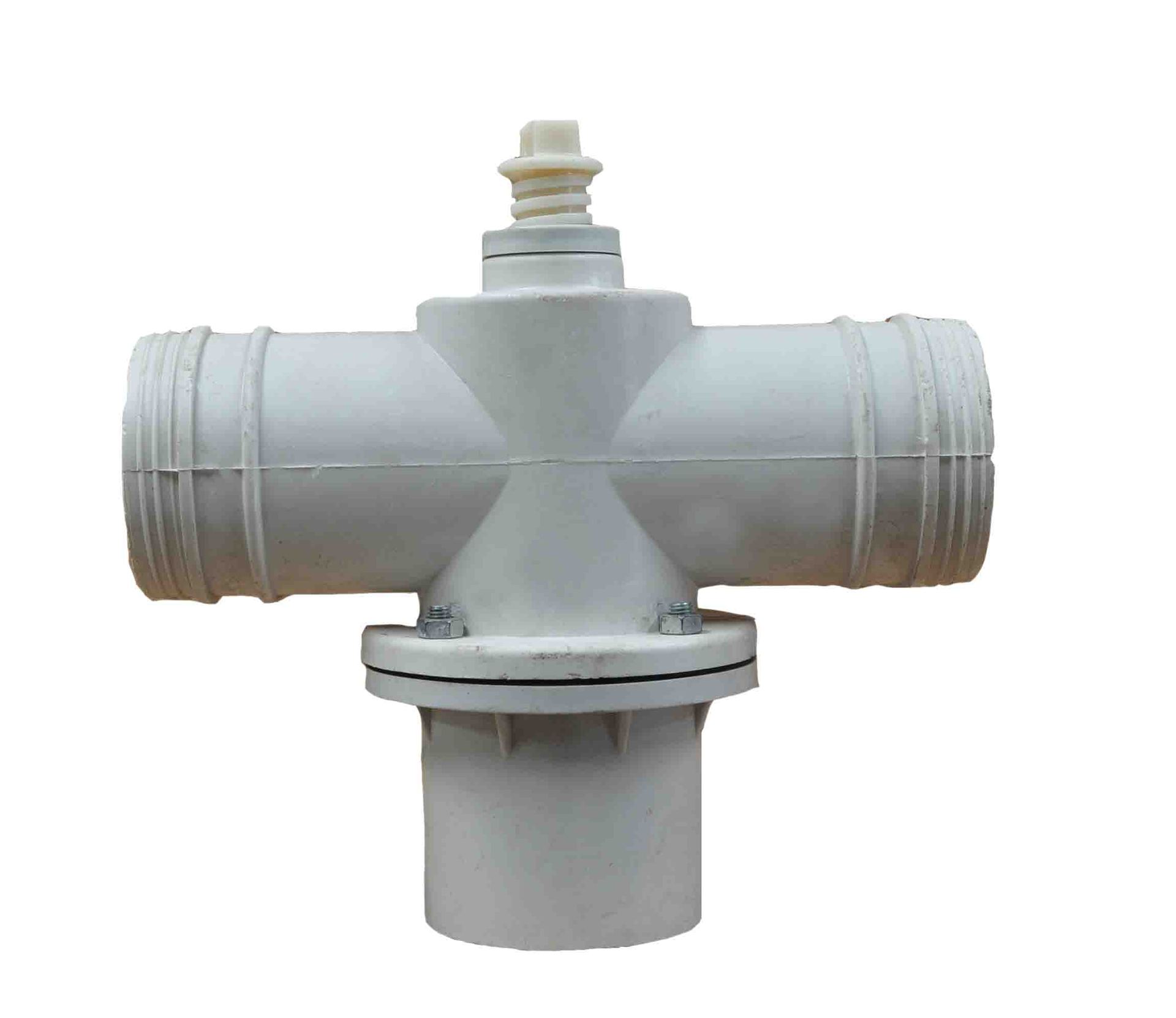 110玻璃钢双向出水口