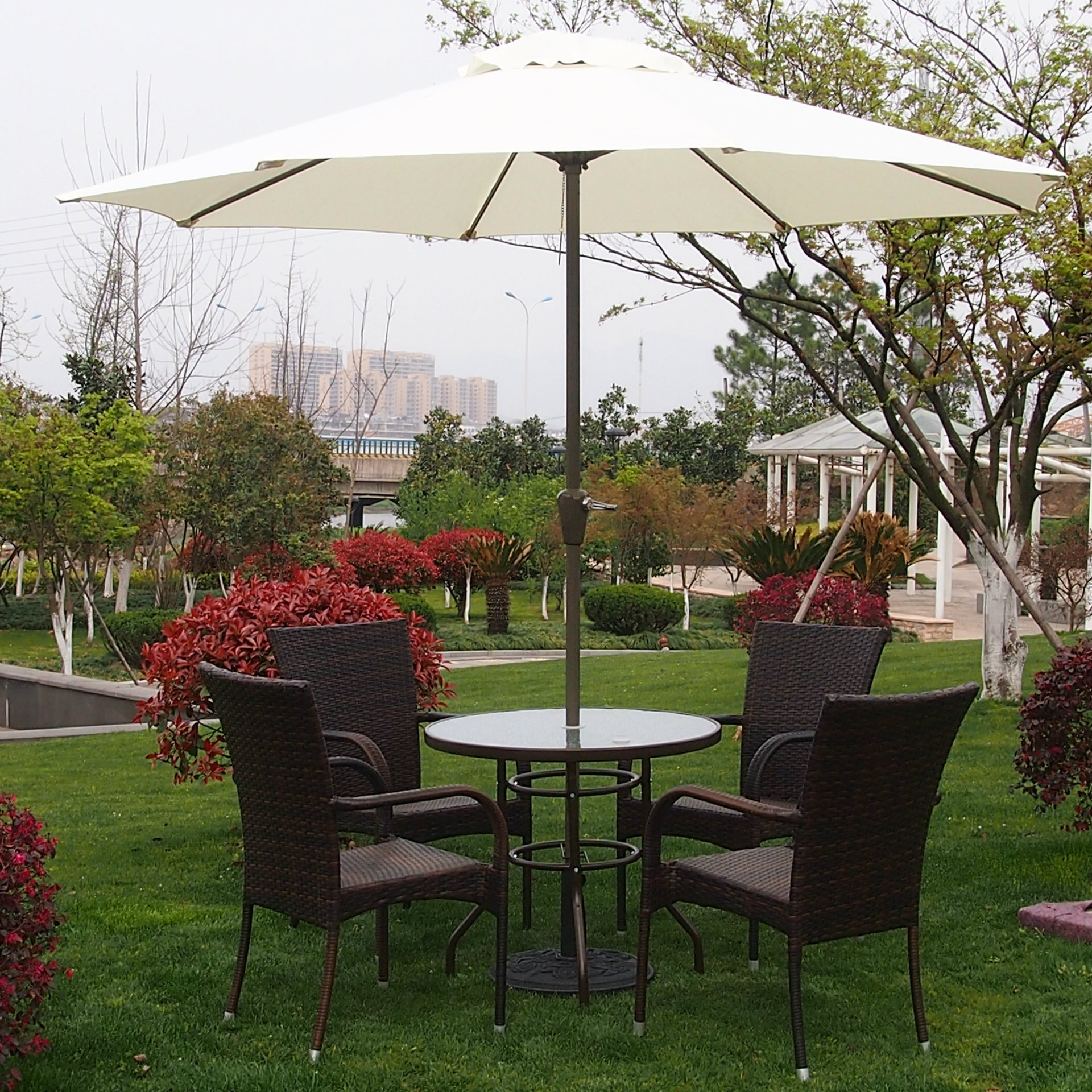 户外花园庭院别墅阳台草坪 咖啡奶茶屋餐厅室内外桌椅套装