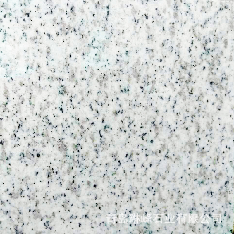 直供光面荔枝面白麻花岗岩 道路工地石材 山东芝麻白供应商