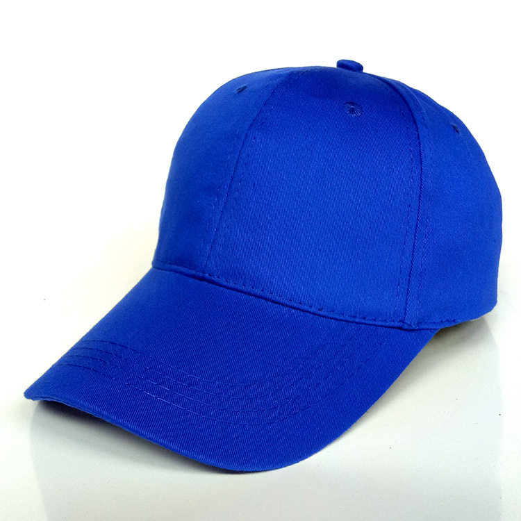 Advertising Cap Printing Logo Embroidery Sandwich Baseball Cap Manufacturer Sun Hat 6 Pieces Cotton Work Cap Traveling-Cap