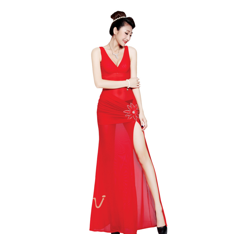 酒店夜总会ktv小姐晚礼服佳丽模特礼仪公关公主小姐服长款3222