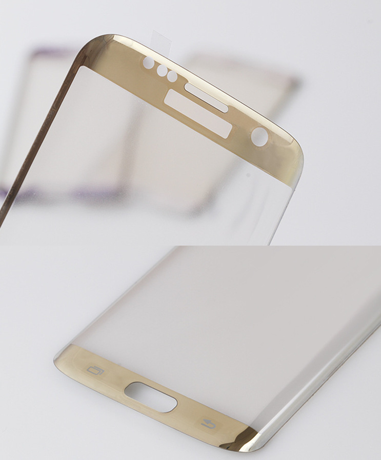 三星s7edge曲面钢化膜 3d全屏丝印保护膜 s7热弯电镀玻璃膜工厂