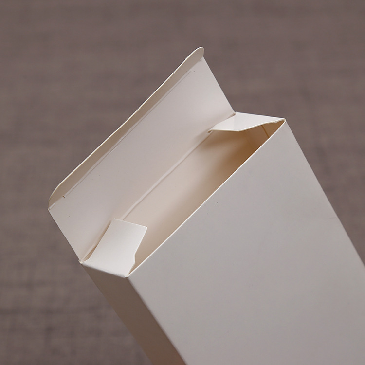 厂家直销 空白文具折叠纸盒 白卡纸长方形通用包装纸盒定做logo