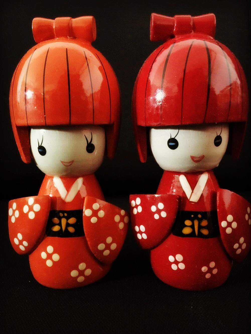 精装单个日本娃娃/装饰烤漆木质工艺品/摆件/旅游工艺品批发套娃