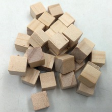 家居装饰道具松木小方块儿童积木玩具立方体涂鸦diy手绘木质方块