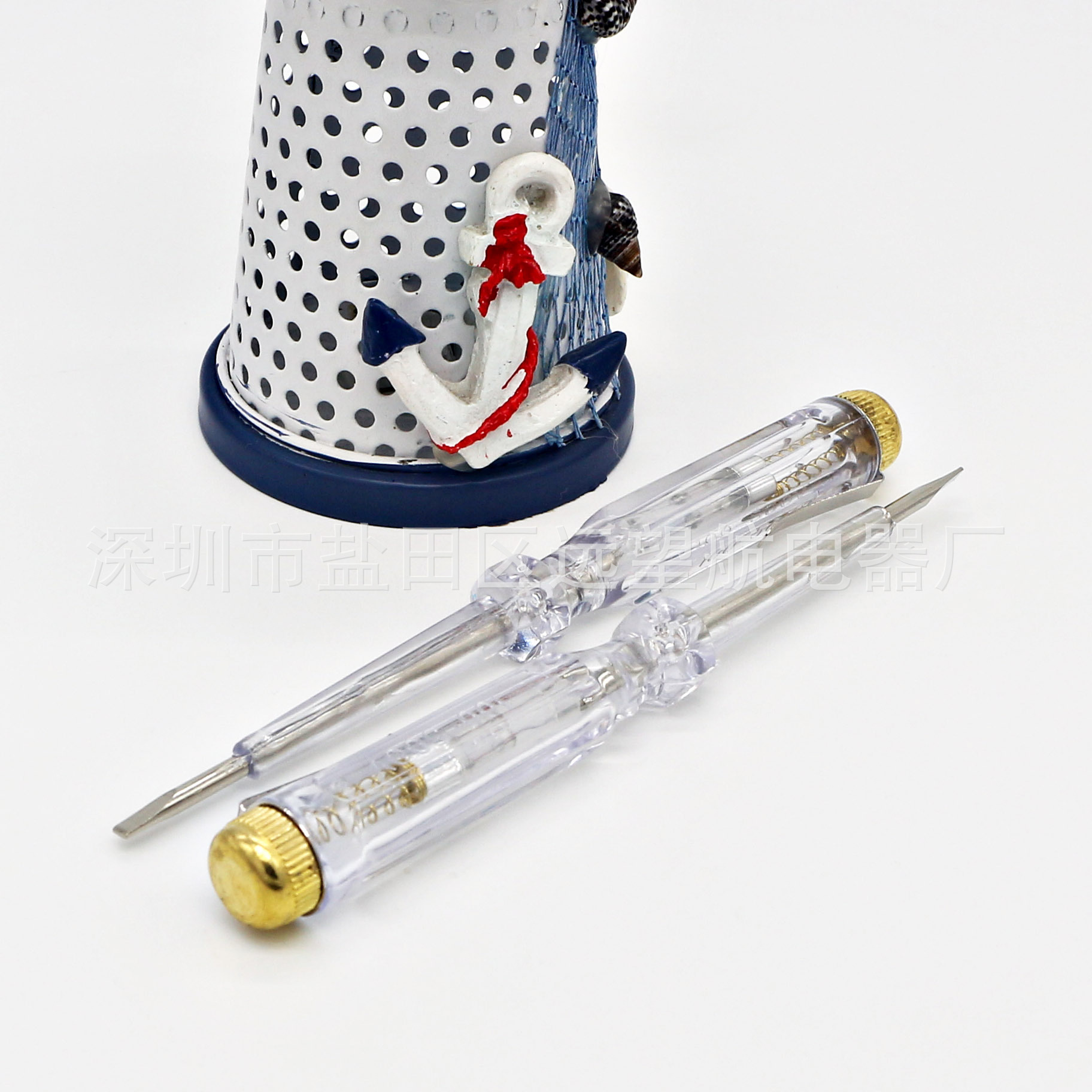 一字电笔带笔夹 氖泡测电笔 便携电工专用测电笔 厂家直销 批发