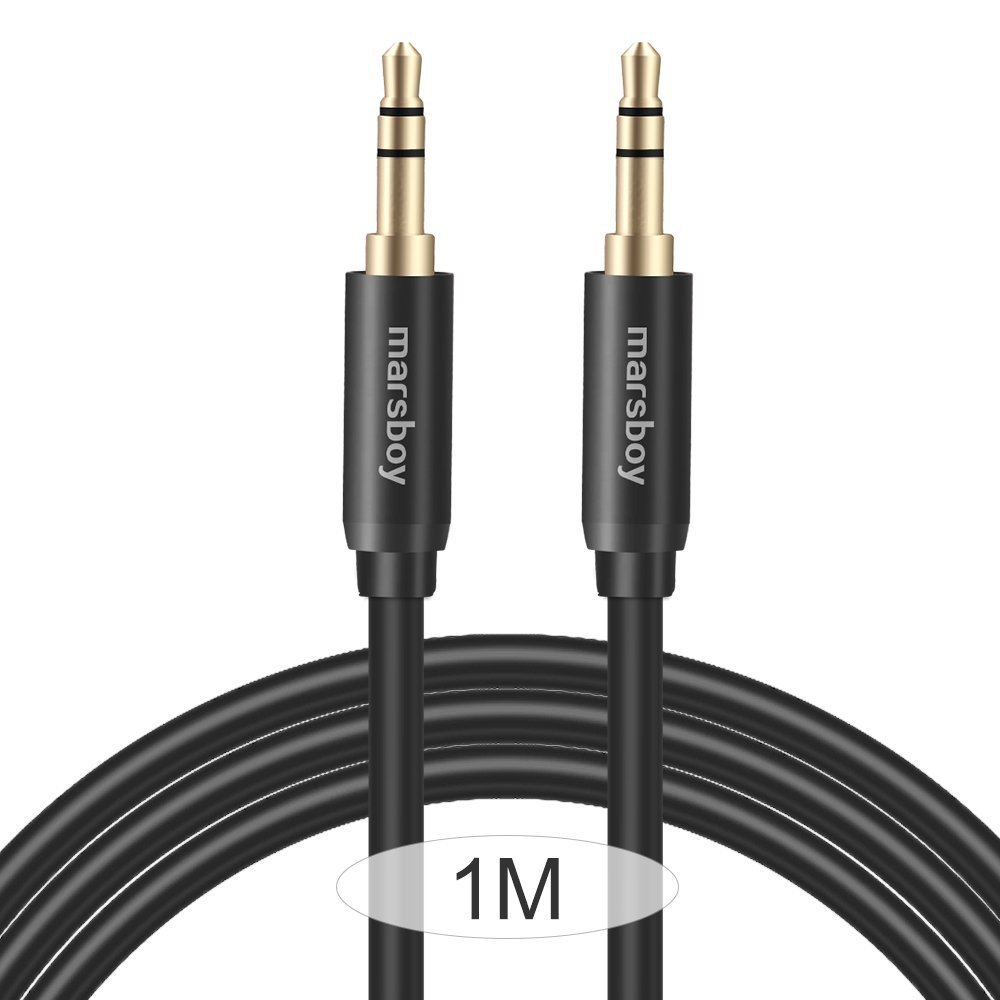 3.5mm音频线公对公aux线载车用aux音频连接线1m 无氧铜监控视频线
