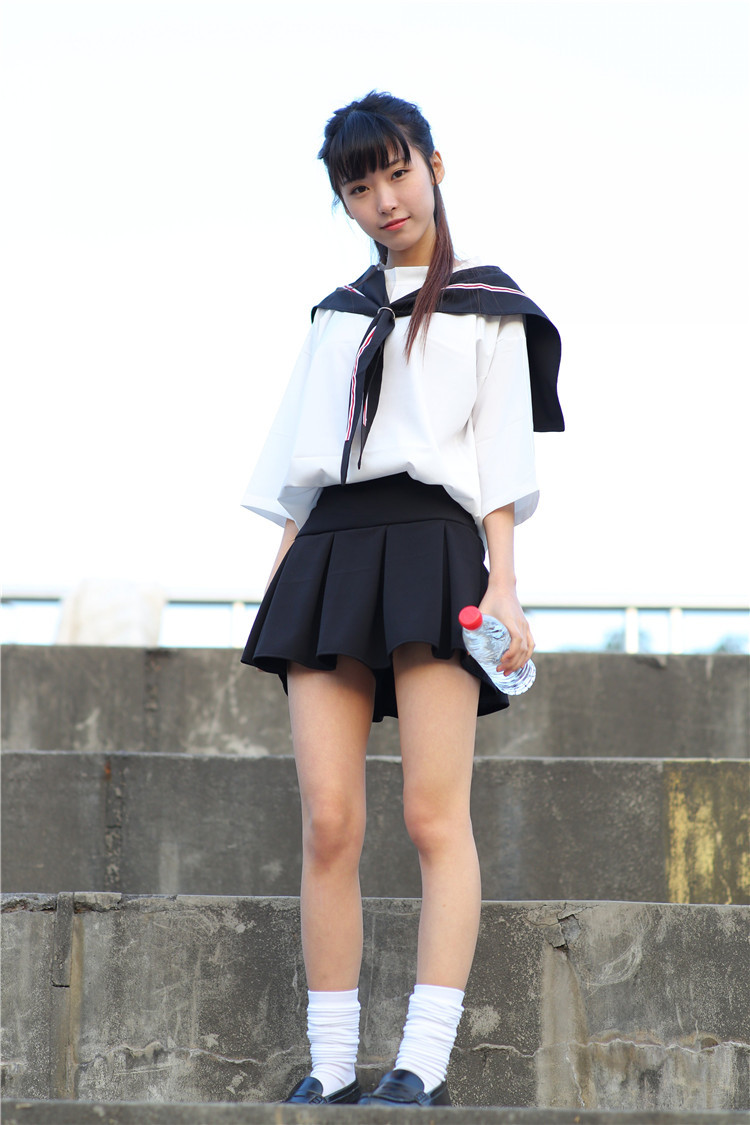 清纯女学生装水制服校服班服日系短袖英伦海军风套装