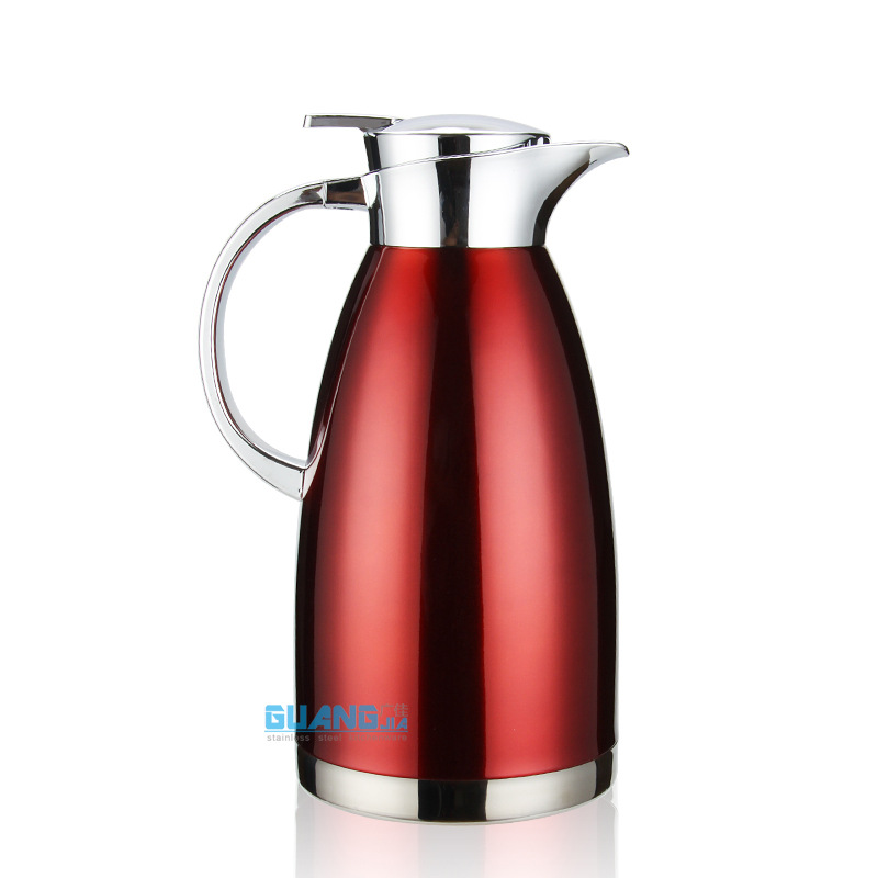 Stainless Steel Vacuum Insulated Pot Household Thermos Thermo European Coffee Pot Cold Water Bottle Cold Insulation Factory Direct Supply