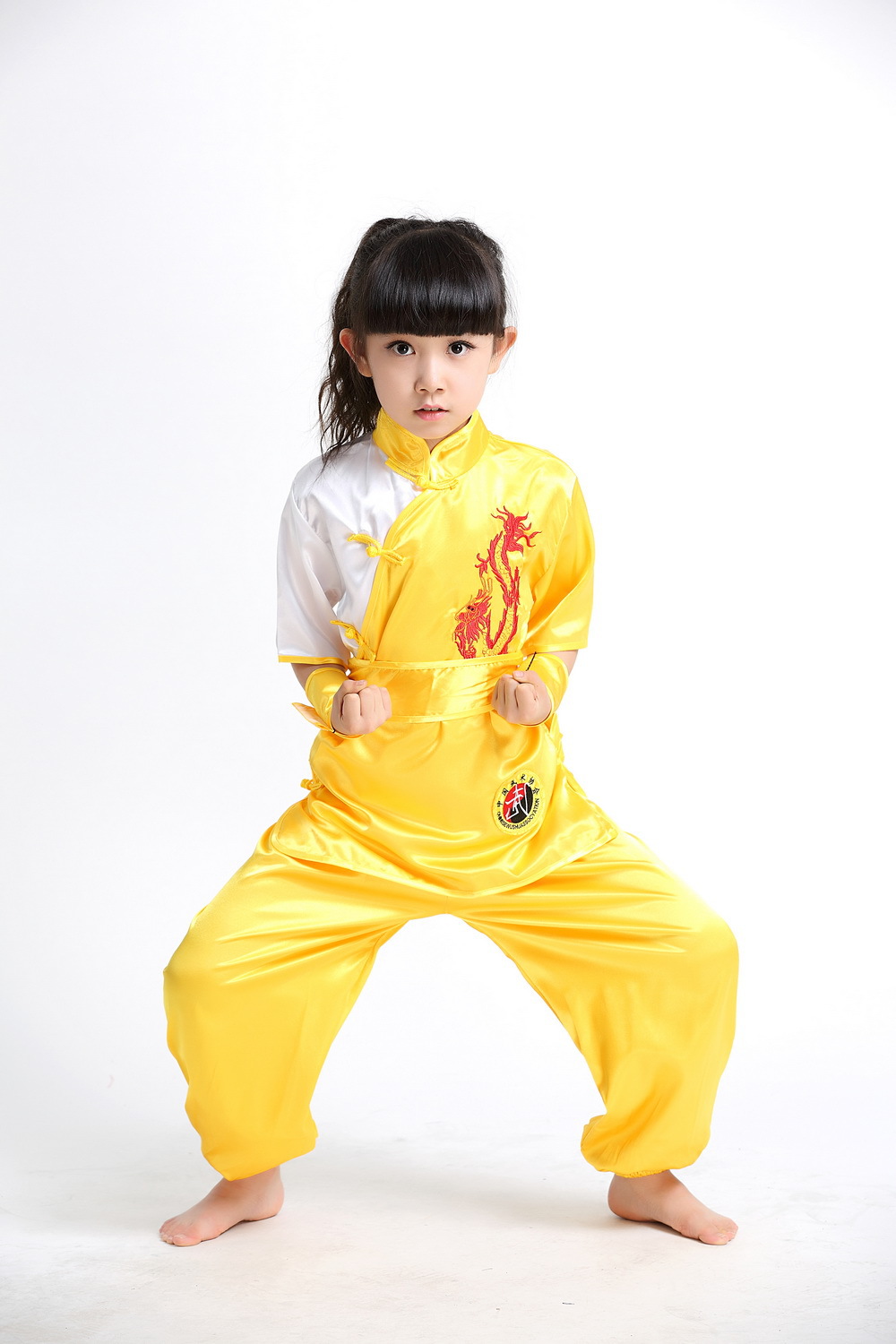 男女少儿功夫武术演出服幼儿园小学生训练练功服饰儿童中国风套装