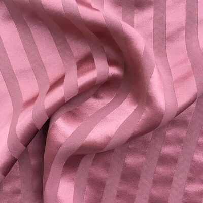 条纹染色真丝缎条绡高品质丝绸桑蚕丝面料