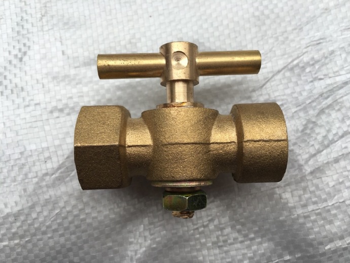 黄铜压力表三通旋塞阀内螺纹 手柄旋塞 放水旋塞 150g
