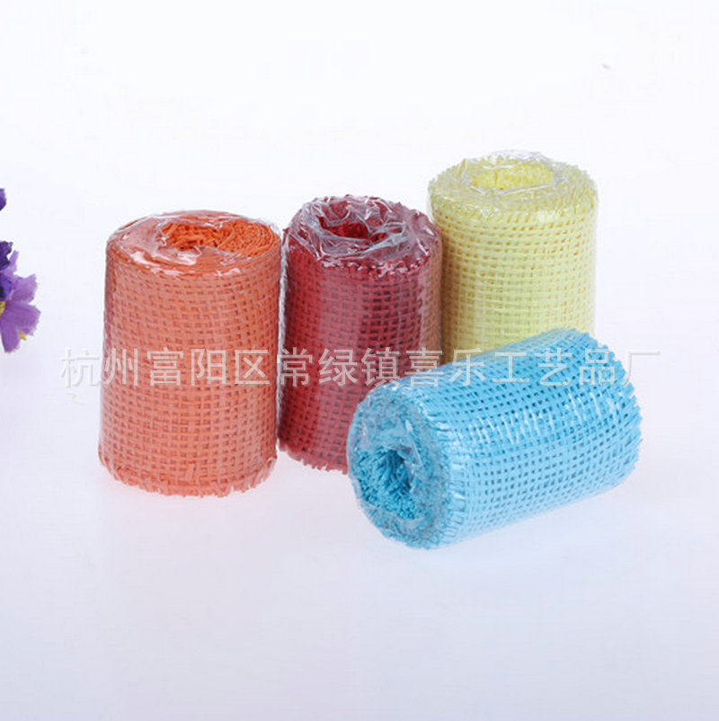 DIY Handmade Christmas Decorative Paper Cloth Roll Color Thread Paper Cloth Roll 15 Colors Optional Width 3.5cm