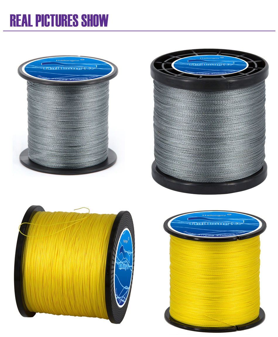 生产批发4编单色1000米大力马pe线 鱼线 pe织网线风筝线 咬线