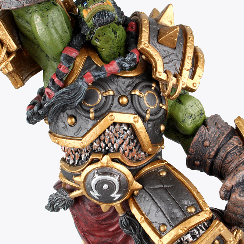 dc魔兽世界wow 首领 部落霜狼酋长 萨尔 兽人萨满 摆件盒装手办