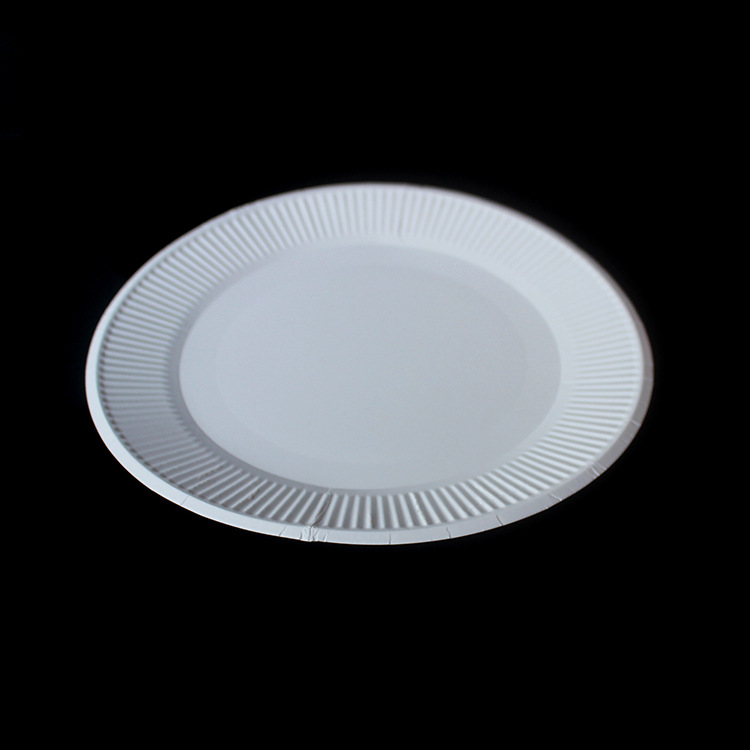 8英寸 一次性纸盘白色纸盘子 纸碟子 蛋糕盘 画画纸盘 幼儿园早教