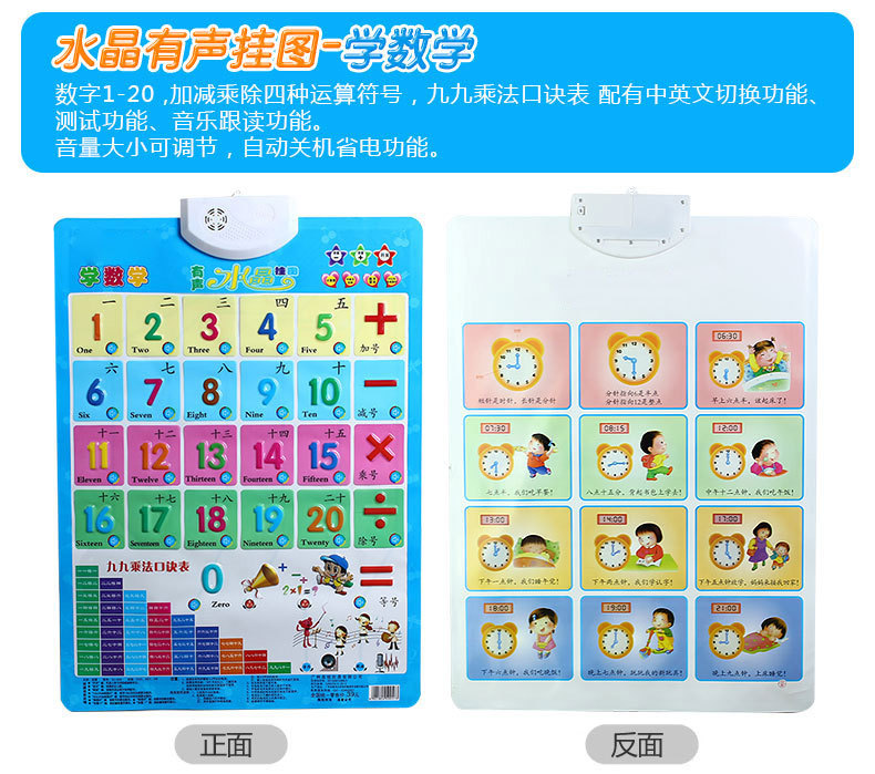猫贝乐双面水晶有声挂图mblsj