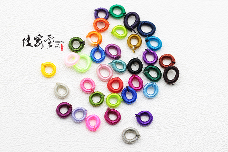 手工编织 线圈 diy饰品配件 6mm璎珞圈 绕线圈 厂家批发