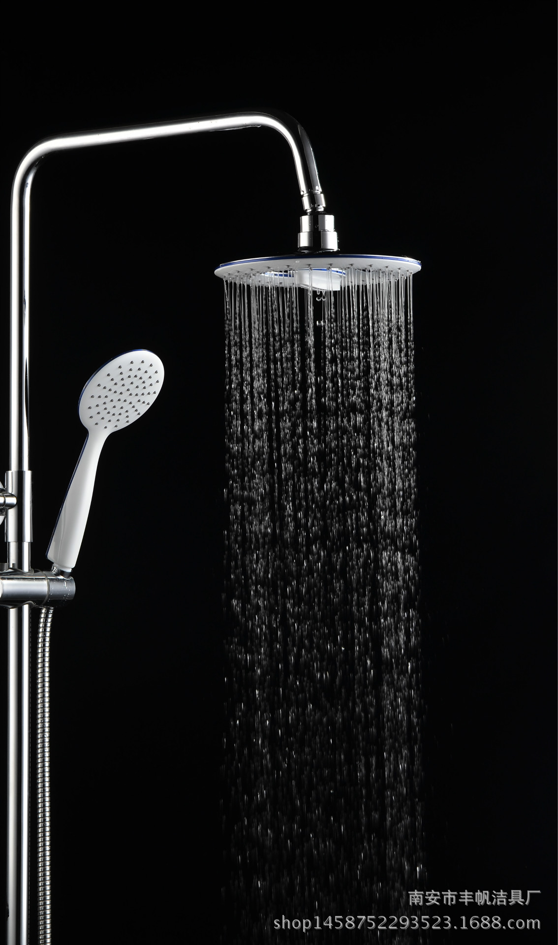 大红鹰 淋浴全铜花洒套装 升降花洒淋浴喷头三档龙头提供oem贴牌