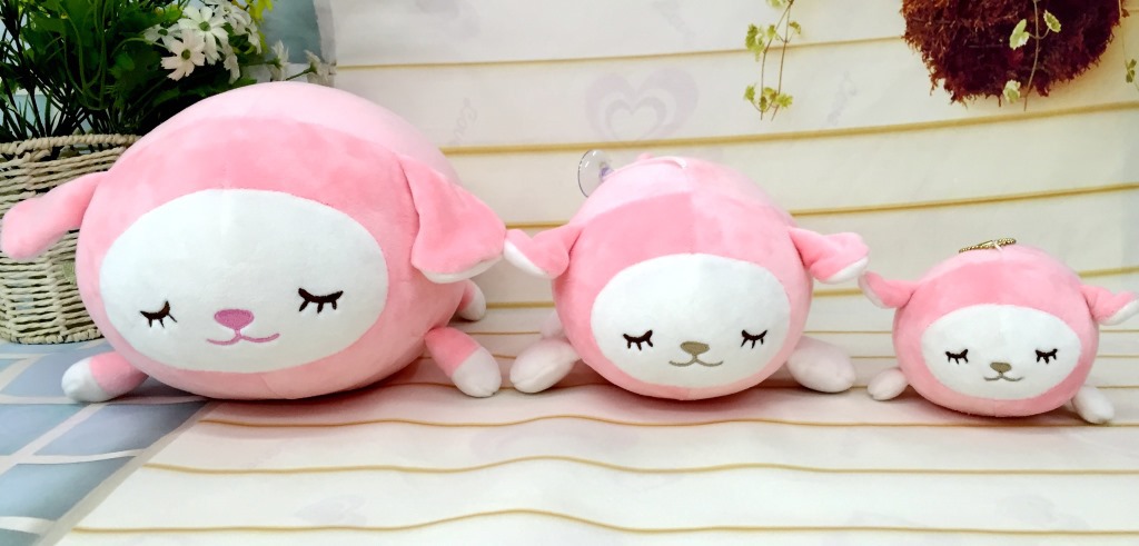 厂家直销羽丝棉太空棉咪咪羊创意毛绒公仔 儿童节礼物