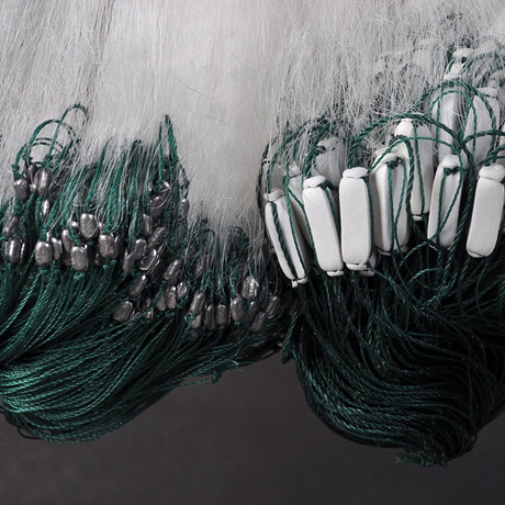 1312 高度3米,网眼6到12厘米 三层渔网 三层丝网