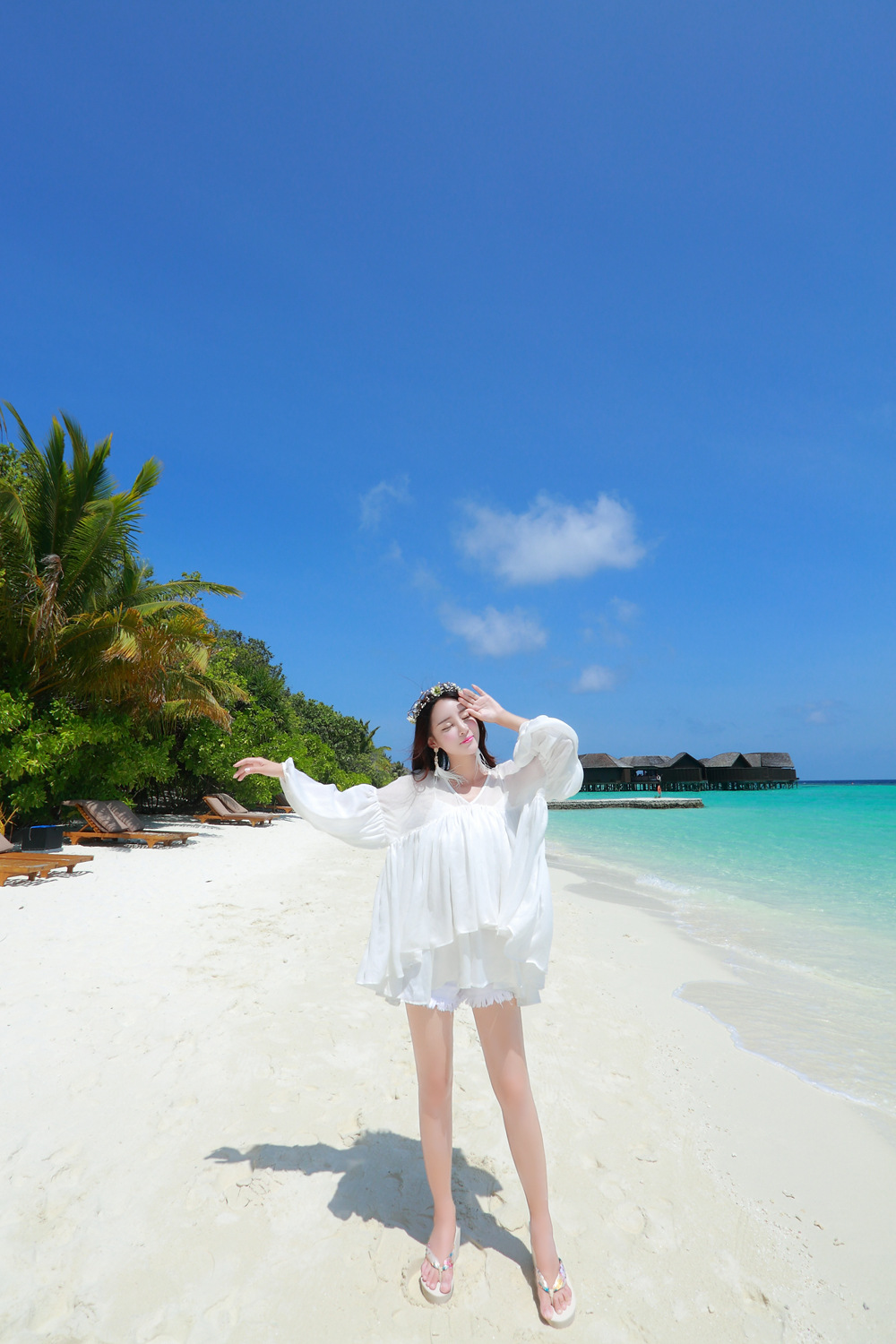 海边沙滩裙夏女装雪纺中长裙2016波西米