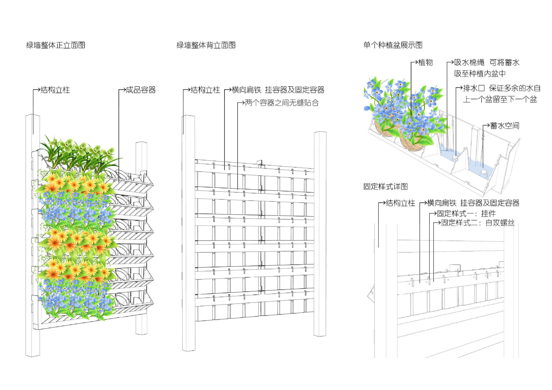 垂直绿化构造图片