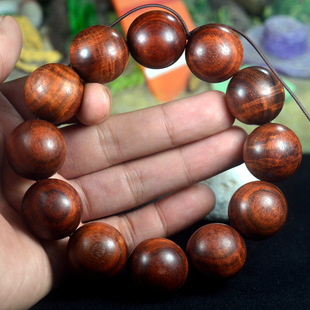 非洲赞比亚血檀水波纹瘤疤手串小叶紫檀佛珠手链批发