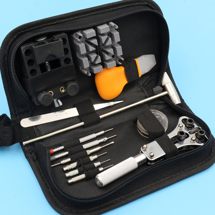 修表工具套装4 维修工具包 钟表工具 拆表带器 开表器 工具套装