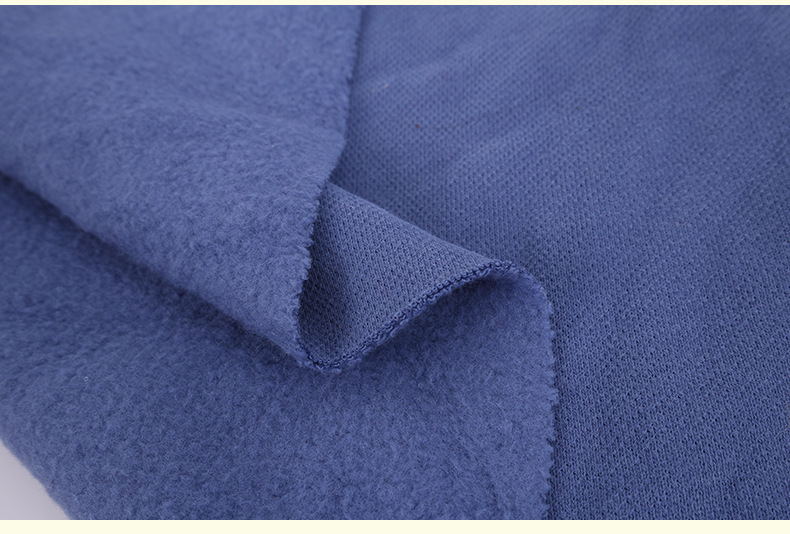 全棉时尚面料拉毛休闲运动服装针织布料秋冬布料定制批发