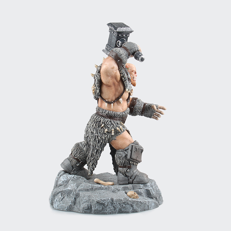 魔兽世界 orgrim兽人领袖 大版 奥格瑞姆·毁灭之锤 雕像盒装手办