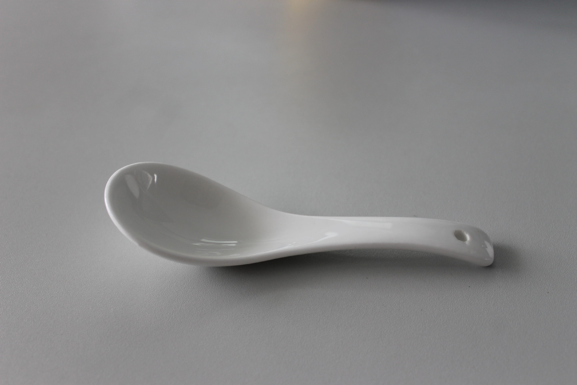 厂家直销 热销爆款高档白色陶瓷勺子 创意长柄咖啡勺子 饭勺