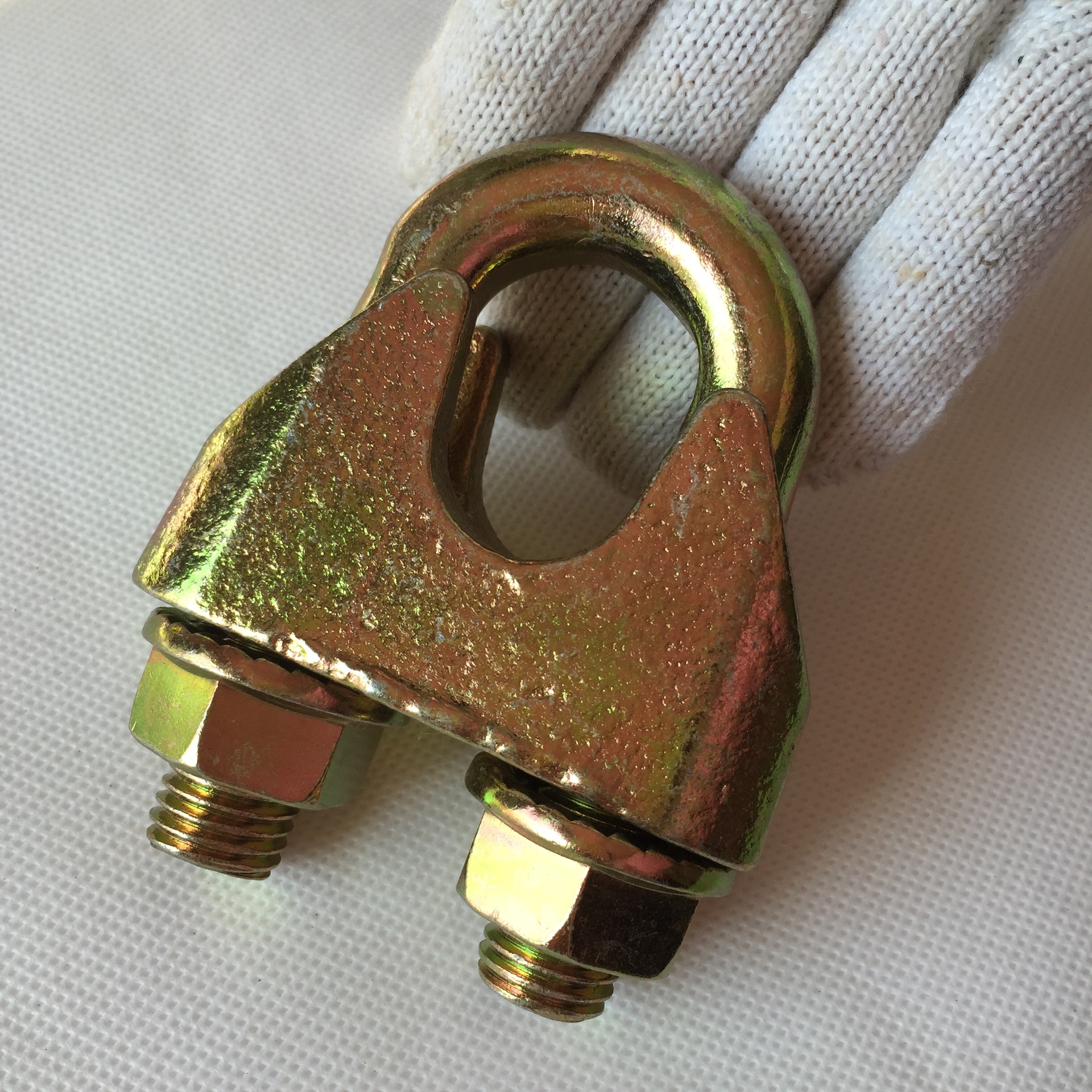 钢丝绳卡头 din 1142 wire rope clips yellow chormated-阿里巴巴