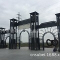 欧式大型景观造型铁艺牌楼大门拱门造型 钢结构旅游景区铁艺项目