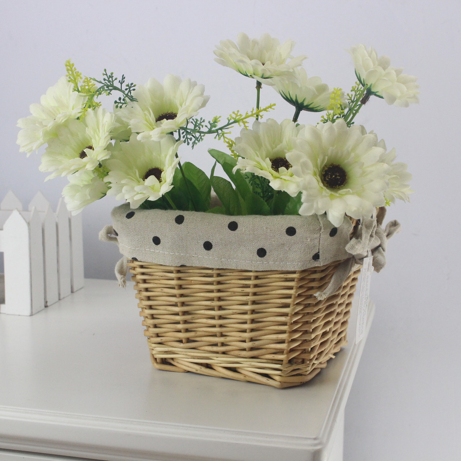 柳编装饰 摆饰小筐 花篮 小方框