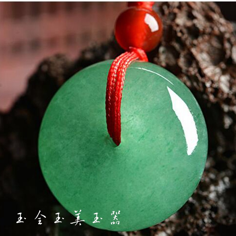 天然东陵玉平安扣吊坠 天然玉石挂件 情侣款东陵石 怀古