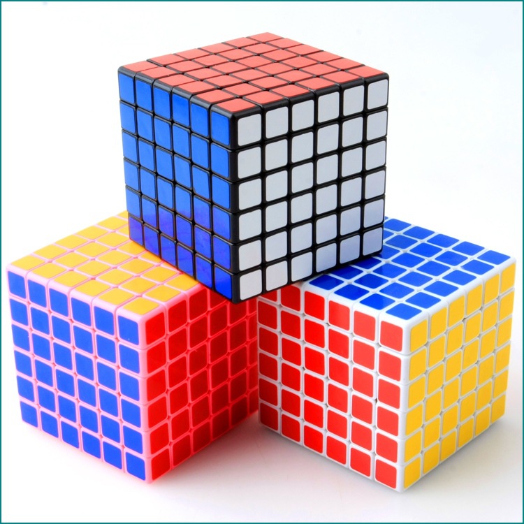 圣手六阶魔方六阶pvc贴纸白色光面益智魔