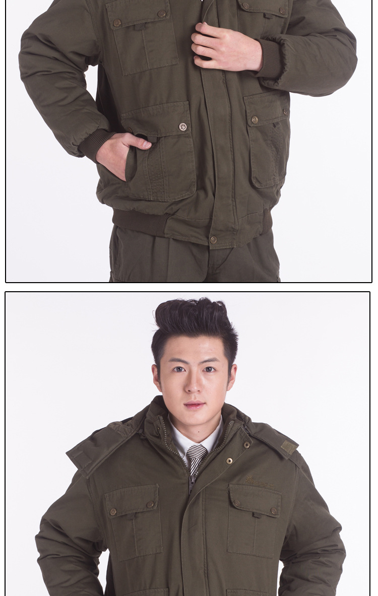 冬季工作服 军旅男装休闲军装立领 军旅风工装 男式休闲工装