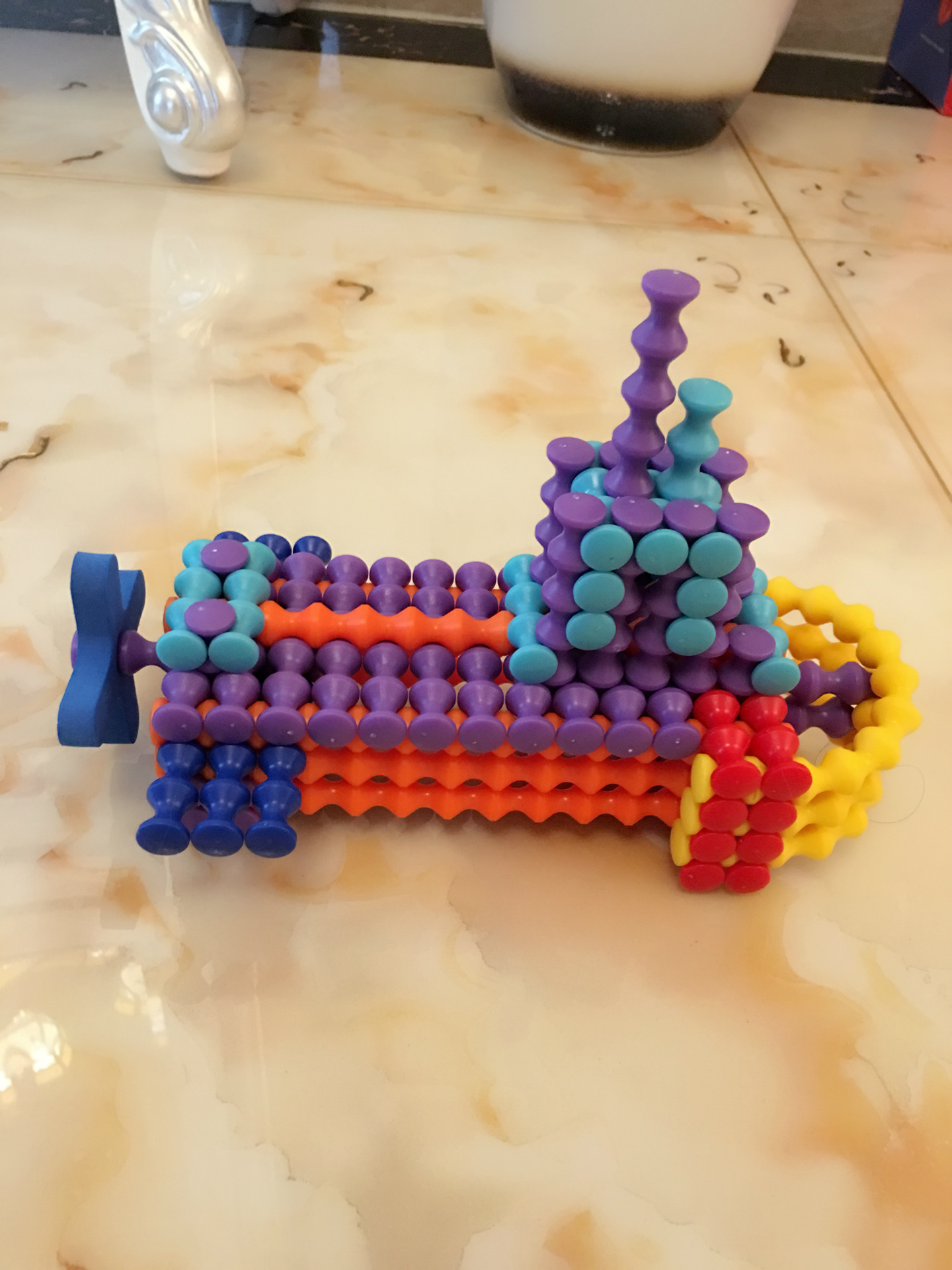 正品竹节棍积木玩具九节棍豪华套装软体柔性益智开发diy竹节棒