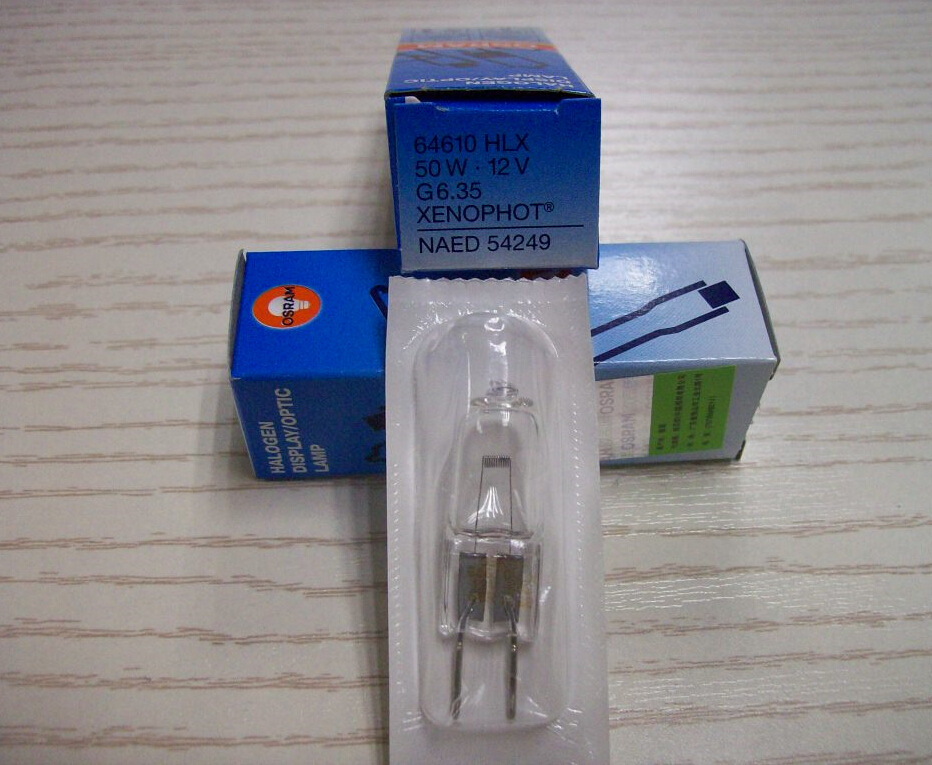 osram 欧司朗 64610 12v 50w 设备卤素灯泡g6.35